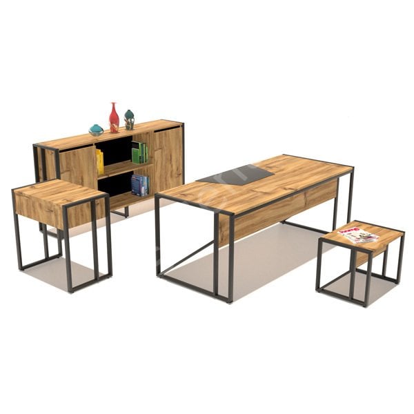 Loft Ofis ve Büro Çalışma Masası Takımı