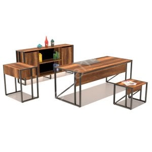 Loft Ofis ve Büro Çalışma Masası Takımı
