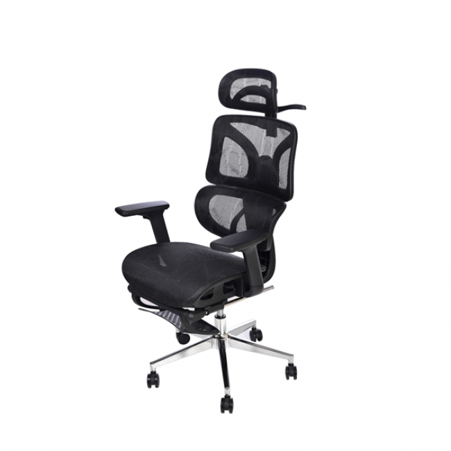 Capella  Ofis Büro Koltuk  Ayak  Uzatmalı Siyah