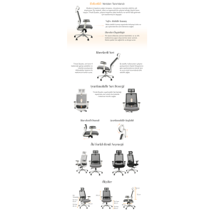 Dante Ofis Büro Yönetici Koltuk Siyah