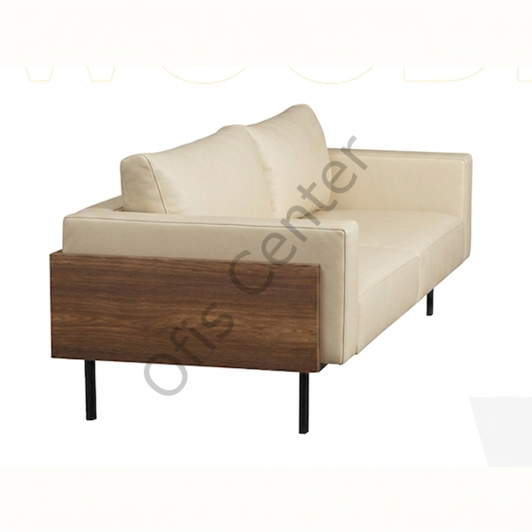Wooden Üçlü Ofis Büro Kanepesi