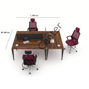 Exen  200X140 cm Üç'lü Ayrılabilir Ofis ve Büro W Masa