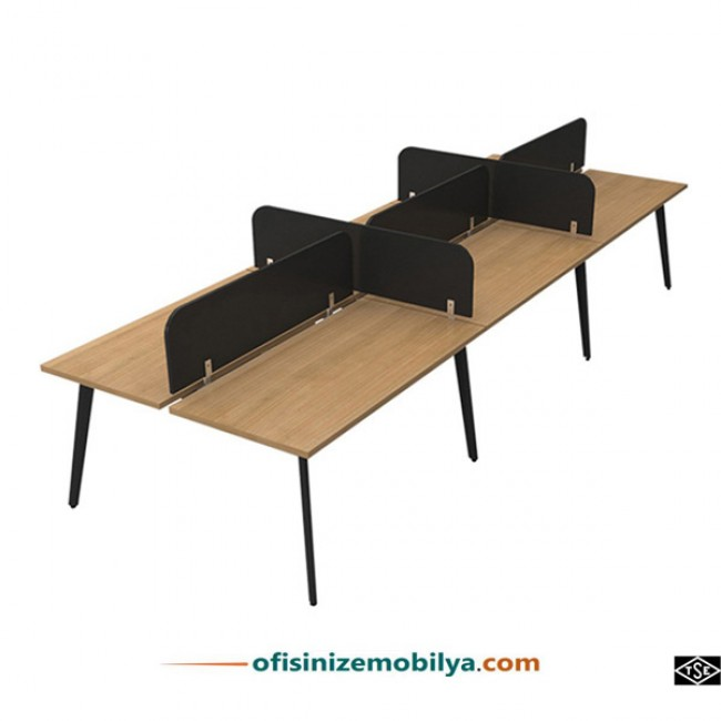İron Dox Altılı Workstation Masa 360 cm