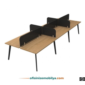 B Plan Altılı Workstation Masa 360 cm