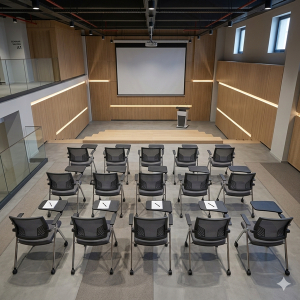 Pojo Ofis ve Büro Yazı Tablalı İstiflenebilir Konferans Sandalyesi