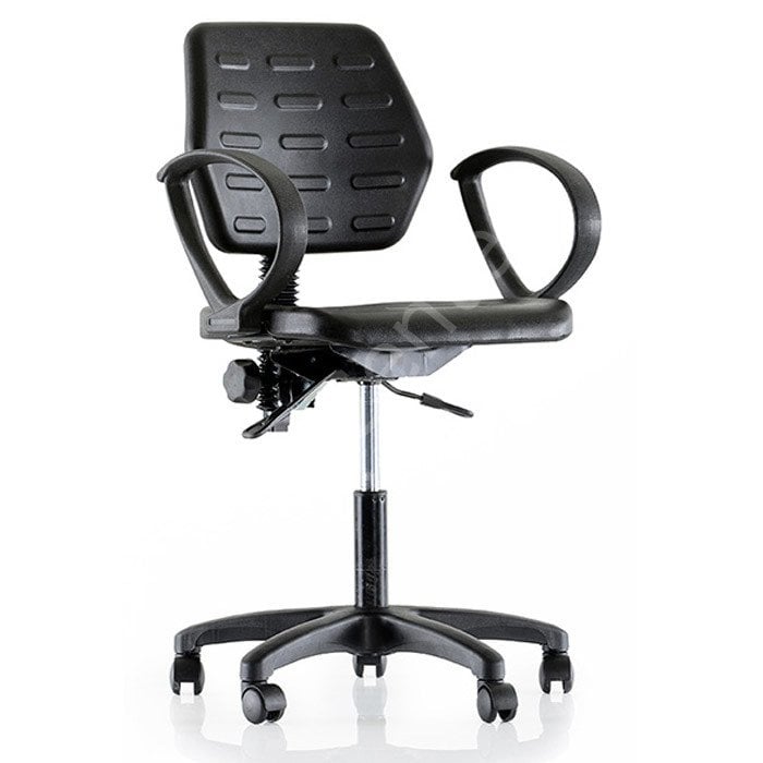 Rebo 532 PU Endüstriyel Sandalye Kolçaklı