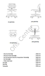 Rebo 530 PU Çemberli Endüstriyel Sandalye