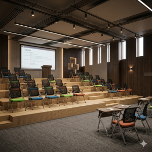 Pojo Ofis ve Büro İstiflenebilir Konferans ve Toplantı Sandalyesi