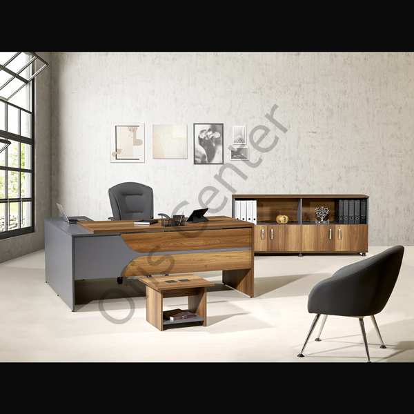 Loft X Ofis ve Büro Yönetici Takımı (180 cm Masalı)