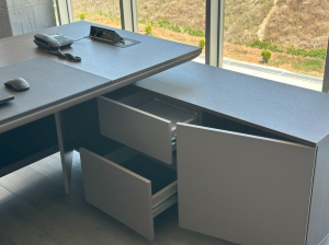 Eksen Mobilya Orven Vip Ofis Büro Makam Takımı 230+15 cm Masalı
