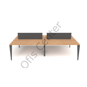 Exen Dört'lü Ofis ve Büro Masa 240x142 cm