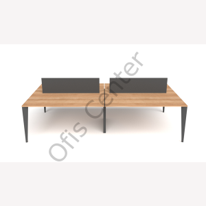 Exen Dört'lü Ofis ve Büro Masa 240x142 cm