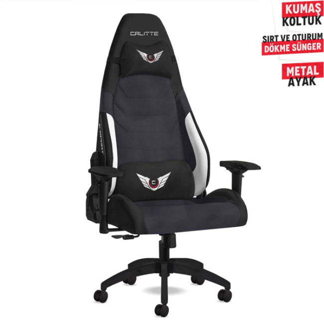 Sporte SRT Siyah Kumaş Profesyonel Oyuncu Koltuğu