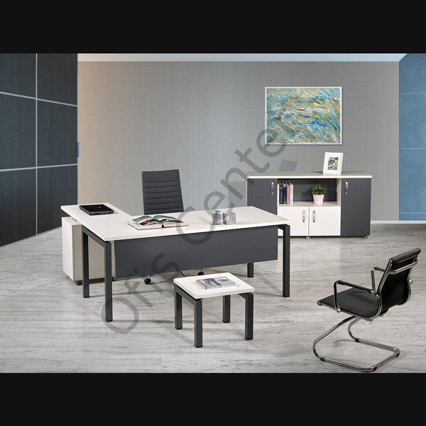 Flora Etejerli Ofis ve Büro Takım 180 cm Masalı