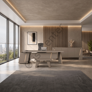 Over Ofis Büro Makam Takımı 220 cm Masalı