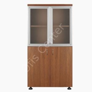 160x75 cm Ofis Büro Camlı Kapaklı Dolap