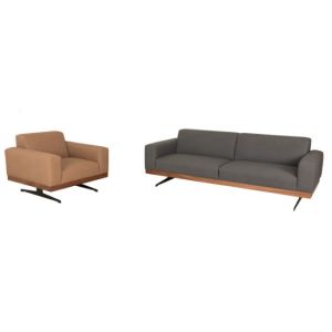 Loft Tarz Ofis ve Büro Üçlü Ofis Kanepesi