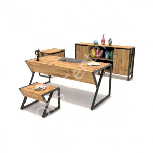 Slim Metal Ayak Ofis ve Büro Masa Takımı