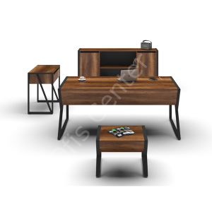 Slim Metal Ayak Ofis ve Büro Masa Takımı