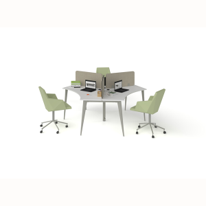 Ritim Yonca Ofis ve Büro Üçlü Çalışma Masası