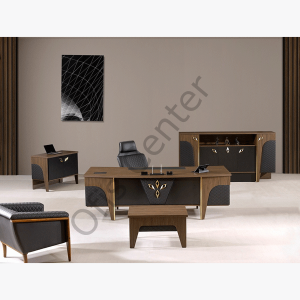 Verona Ofis ve Büro Makam Takımı Zambak-Siyah