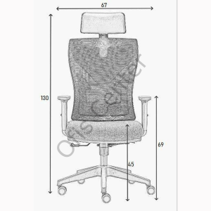Tolex  Ofis ve Büro Ayarlı Kol Fileli Yönetici Koltuk