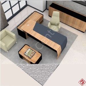 Lupo  Ofis Büro Ahşap Makam Takımı 255 cm