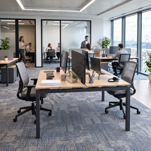Haks İkili Ofis ve Büro Masa 140x142 cm