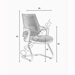 Mudo Kromaj U Ayaklı Misafir Koltuk