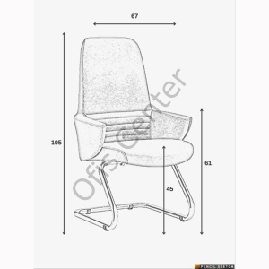 Loft Ofis ve Büro U Ayak Misafir Koltuk