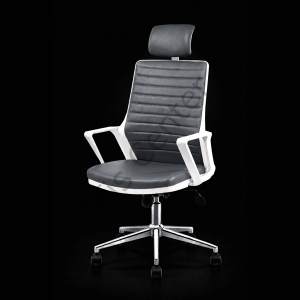 Maestro White Başlıklı Ofis ve Büro Deri Döşemeli Koltuk – Ergonomik Çalışma Koltuğu