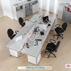 Radical Ofis Büro Dört'lü Masa ( 280 cm )