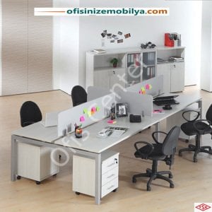 Radical Ofis Büro Dört'lü Masa ( 280 cm )