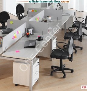 Haks Altı'lı Ofis Büro Çalışma Masası (360 cm)