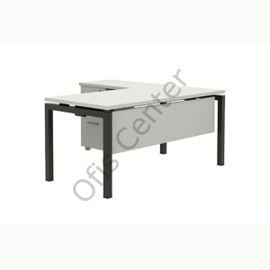 Haks 160 cm Etejerli Ofis Masası | Modern Büro Çalışma Masası