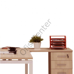 Haks 160 cm Etejerli Ofis Masası | Modern Büro Çalışma Masası