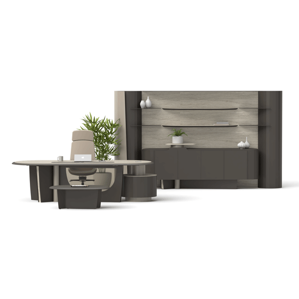 Monolıthı Panolu Ofis Büro Makam Takımı