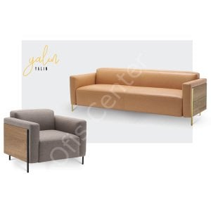 Yalın  Gold Ofis ve Büro Üçlü Kanepe