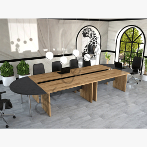 Kardelen Ofis ve Büro Oval Toplantı Masası 380cm vs