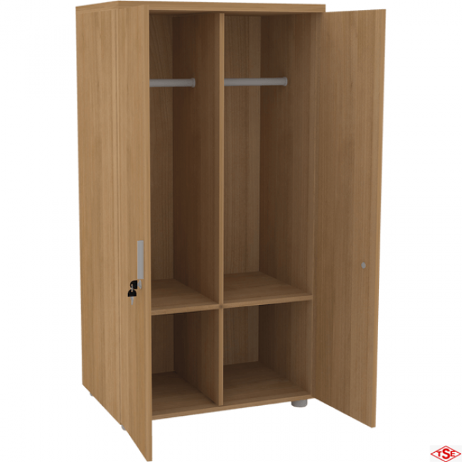 160x80x55 cm Ortadan Dikmeli Vestiyer Dolabı