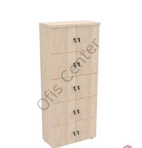 10 Gözlü Öğretmen Dolabı  75x190 cm