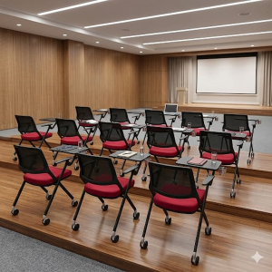 Pera Yazı Tablalı Katlanabilir Konferans Sandalyesi