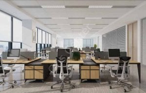 Exen Dörtlü Kesonlu Ofis ve Büro Masa 260X140