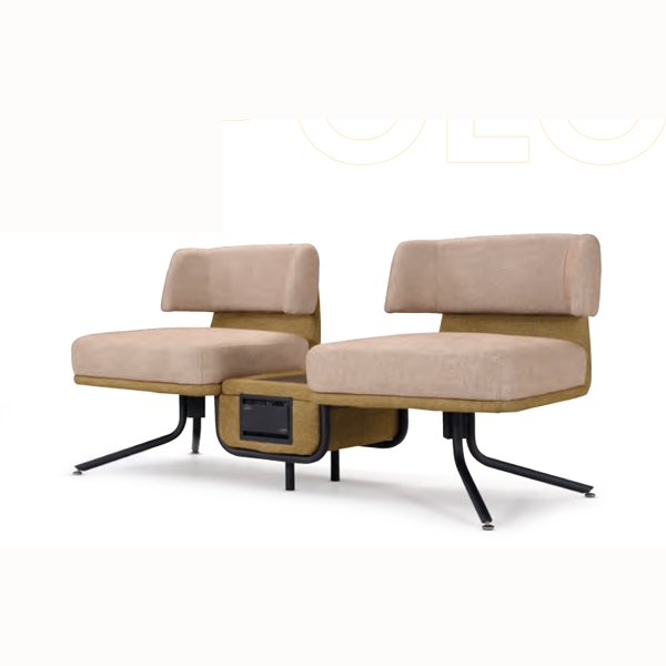 Polo İkili Priz Aparatlı Sehpalı Koltuk