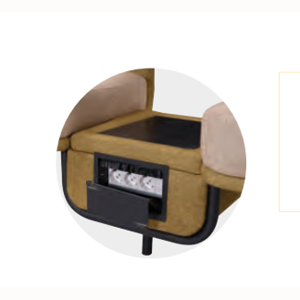 Polo İkili Priz Aparatlı Sehpalı Koltuk