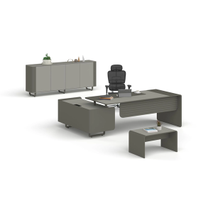 Ligna  Etejerli Ofis ve Büro Makam Takımı 200+30 cm Masalı