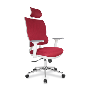 Jumbo Beyaz Gövde File Döşemeli Ofis Büro Yönetici Koltuk