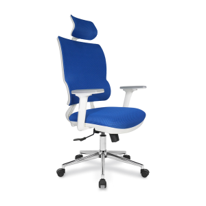 Jumbo Beyaz Gövde File Döşemeli Ofis Büro Yönetici Koltuk