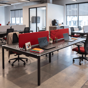 Haks Mini Dörtlü Çalışma Masası | Modern 4 Kişilik Workstation Çözümü