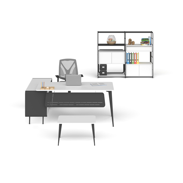 Ritim Etejerli Ofis Büro Masası 165 cm Masalı